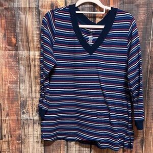 St. John's Bay Multicolor Striped Sweater